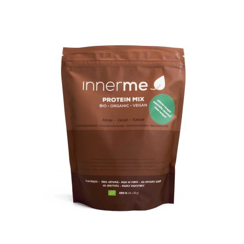 Mix Proteína Cacau Bio INNERME, 100% Natural, Biológica e Vegan - embalagem de 490g - Moonsport