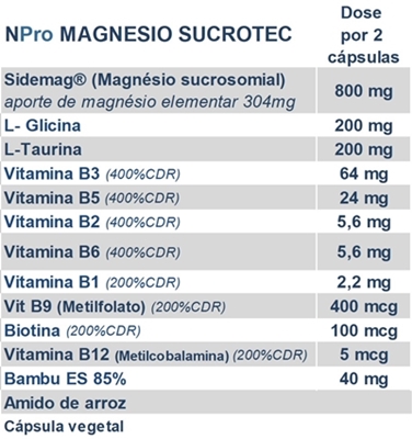 O NPRO Magnésio Sucrotec contém cofatores, vitaminas do complexo B e magnésio sucrosomial®. Maior tolerância gástrica, melhor absorção e assimilação. | MOONSPORT
