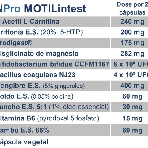 O NPRO Motilintest é um pró-cinético natural não irritante. Visa ativar o sistema motor migratório e melhorar a motilidade intestinal, facilitando a evacuação. | MOONSPORT