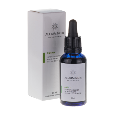 Antiox BIO 30 ml Allium Noir | MOONSPORT O Antiox BIO Allium Noir contém ingredientes com elevado poder antioxidante que visam contribuir para retardar o envelhecimento da pele e órgãos internos.