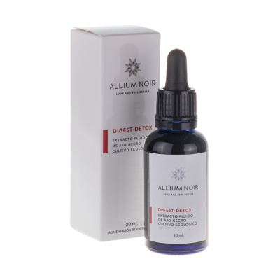 O Digest-Detox da Allium Noir é um suplemento biológico que visa contribuir para apoiar o normal funcionamento do sistema gastrointestinal.