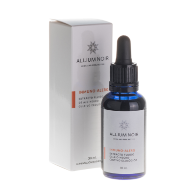 Inmuno-Alerg BIO 30 ml Allium Noir | MOONSPORT O Inmuno-Alerg da Allium Noir é um suplemento biológico que visa apoiar o sistema imunitário, sobretudo em casos de alergias e intolerâncias.