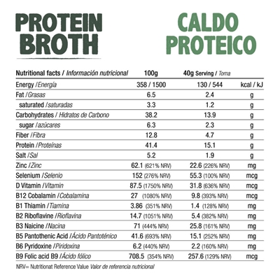 Caldo Proteico Protein Broth ENERGY FEELINGS (500 g) – Moonsport O Caldo Proteico Protein Broth da ENERGY FEELINGS é delicioso e pode ser incorporado em todo o tipo de caldos e sopas. 100% natural e vegan. Experimenta já!